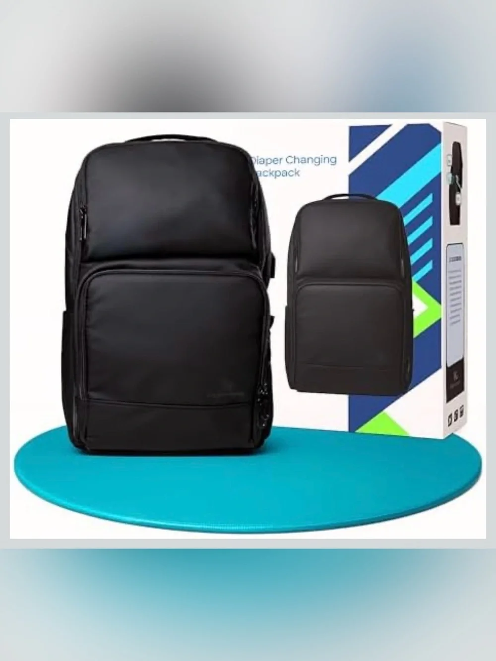 Diaper Bag Backpack – Baby Bag With USB Port, Changing Pad, Laptop Pocket
